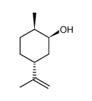 (1S,2R,5R)-2-Methyl-5-isopropenylcyclohexanol Structure