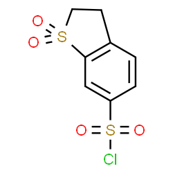 2,3-二氢苯并[b]噻吩-6-磺酰氯化 1,1-二氧化结构式