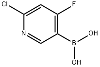 2-Chloro-4-fluoropyridine-5-boronic acid picture