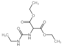 diethyl 2-(ethylcarbamoylamino)propanedioate结构式