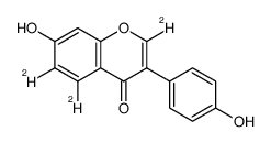 Daidzein-3',5',8-d3 Structure