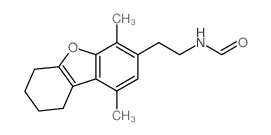 Formamide,N-[2-(6,7,8,9-tetrahydro-1,4-dimethyl-3-dibenzofuranyl)ethyl]- structure