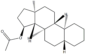 15α-Acetoxy-5α-androstane structure