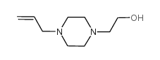 1-烯丙基-4-(2-羟基乙基)-哌嗪结构式