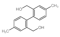 [2-[2-(hydroxymethyl)-4-methyl-phenyl]-5-methyl-phenyl]methanol结构式