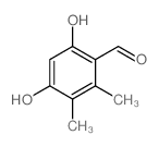 Benzaldehyde,4,6-dihydroxy-2,3-dimethyl- structure