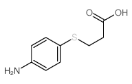 Propanoic acid,3-[(4-aminophenyl)thio]- Structure