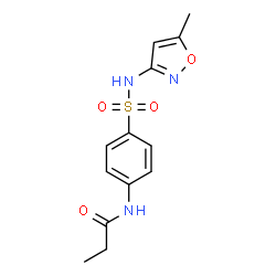 N-(4-{[(5-methyl-3-isoxazolyl)amino]sulfonyl}phenyl)propanamide Structure