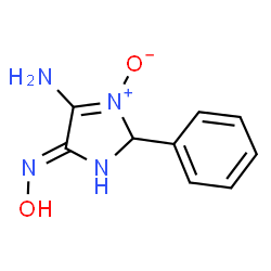 4H-Imidazol-4-one,5-amino-2,3-dihydro-2-phenyl-,oxime,1-oxide(9CI) picture