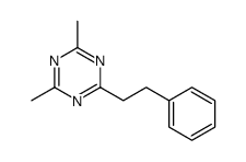 2,4-dimethyl-6-(2-phenylethyl)-1,3,5-triazine Structure