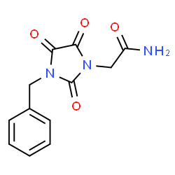 2-(3-benzyl-2,4,5-trioxo-1-imidazolidinyl)acetamide结构式