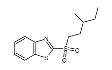 2-[(+/-)-3-Methylpentyl]sulfonylbenzothiazole Structure