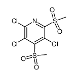 Trichlor-4,6-bis-methylsulfonyl-pyridin Structure