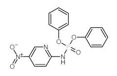 Diphenyl(5-nitro-2-pyridyl)phosphoramidate structure