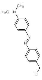 4-[4-(chloromethyl)phenyl]diazenyl-N,N-dimethyl-aniline结构式