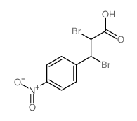 Benzenepropanoic acid, a,b-dibromo-4-nitro-结构式