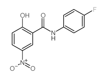 Benzamide,N-(4-fluorophenyl)-2-hydroxy-5-nitro- Structure