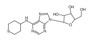 (2R,3S,4R,5R)-2-(hydroxymethyl)-5-[6-(thian-4-ylamino)purin-9-yl]oxolane-3,4-diol结构式