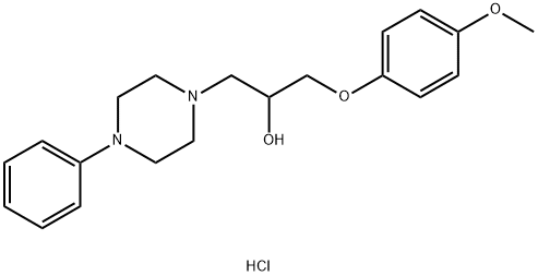 1-(4-Methoxyphenoxy)-3-(4-phenylpiperazin-1-yl)propan-2-ol Dihydrochloride Structure