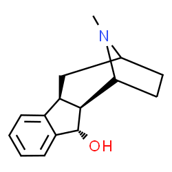 (4bR)-4bβ,5,6,7,8,9,9aβ,10-Octahydro-11-methyl-6α,9α-epiminobenz[a]azulen-10α-ol结构式