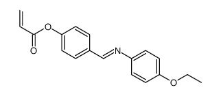 [4-[(4-ethoxyphenyl)iminomethyl]phenyl] prop-2-enoate结构式