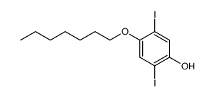 4-heptyloxy-2,5-diiodophenol Structure