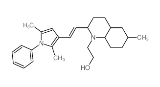 2-[2-[(E)-2-(2,5-dimethyl-1-phenyl-pyrrol-3-yl)ethenyl]-6-methyl-2H-quinolin-1-yl]ethanol Structure