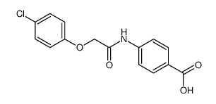 4-[[2-(4-chlorophenoxy)acetyl]amino]benzoic acid Structure