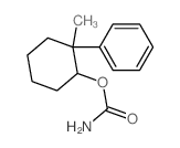 Cyclohexanol,2-methyl-2-phenyl-, 1-carbamate structure