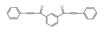 3-phenyl-1-[3-(3-phenylprop-2-enoyl)phenyl]prop-2-en-1-one Structure