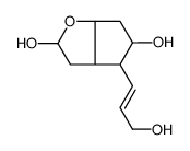 4-(3-hydroxyprop-1-enyl)-3,3a,4,5,6,6a-hexahydro-2H-cyclopenta[b]furan-2,5-diol结构式