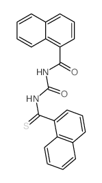 1-Naphthalenecarboxamide,N-[[(1-naphthalenylthioxomethyl)amino]carbonyl]- structure