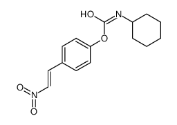 [4-(2-nitroethenyl)phenyl] N-cyclohexylcarbamate Structure