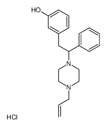 3-[2-(4-Allyl-piperazin-1-yl)-2-phenyl-ethyl]-phenol; hydrochloride结构式