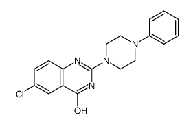 6-chloro-2-(4-phenylpiperazin-1-yl)-1H-quinazolin-4-one Structure