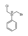 bromomethyl-(chloromethyl)-phenylsilane结构式