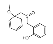 2-[(1-methoxycyclohexa-2,4-dien-1-yl)methylsulfinylmethyl]phenol Structure