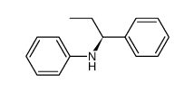 (S)-N-phenyl-(1-phenylpropyl)amine结构式