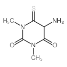 2,4(1H,3H)-Pyrimidinedione,5-aminodihydro-1,3-dimethyl-6-thioxo- Structure