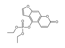 diethyl (7-oxofuro[3,2-g]chromen-4-yl) phosphate Structure