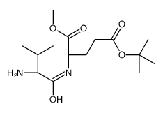 5-O-tert-butyl 1-O-methyl (2S)-2-[[(2S)-2-amino-3-methylbutanoyl]amino]pentanedioate Structure