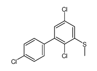 2,5-dichloro-1-(4-chlorophenyl)-3-methylsulfanylbenzene Structure