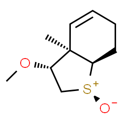 Benzo[b]thiophene, 2,3,3a,6,7,7a-hexahydro-3-methoxy-3a-methyl-, 1-oxide, (1R,3S,3aS,7aS)-rel- structure