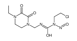 1-(2-chloroethyl)-3-[(4-ethyl-2,3-dioxopiperazin-1-yl)methyl]-1-nitrosourea Structure