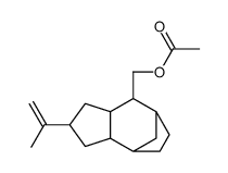 decahydro-2-isopropenyl-4,7-methanoazulene-8-methyl acetate Structure