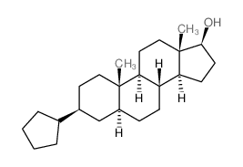 5a-Androstan-17b-ol, 3b-cyclopentyl- (7CI,8CI) Structure