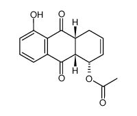 1-acetoxy-5-hydroxy-9,10-dioxo-1,4,4a,9,9a,10-hexahydroanthracene Structure