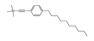 (2-(4-decylphenyl)ethynyl)trimethylsilane结构式