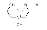 Ethanaminium,N-(2-bromoethyl)-2-hydroxy-N,N-dimethyl-, bromide (1:1) Structure