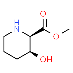 2-Piperidinecarboxylic acid, 3-hydroxy-, methyl ester, (2R,3S)-rel- (9CI) structure